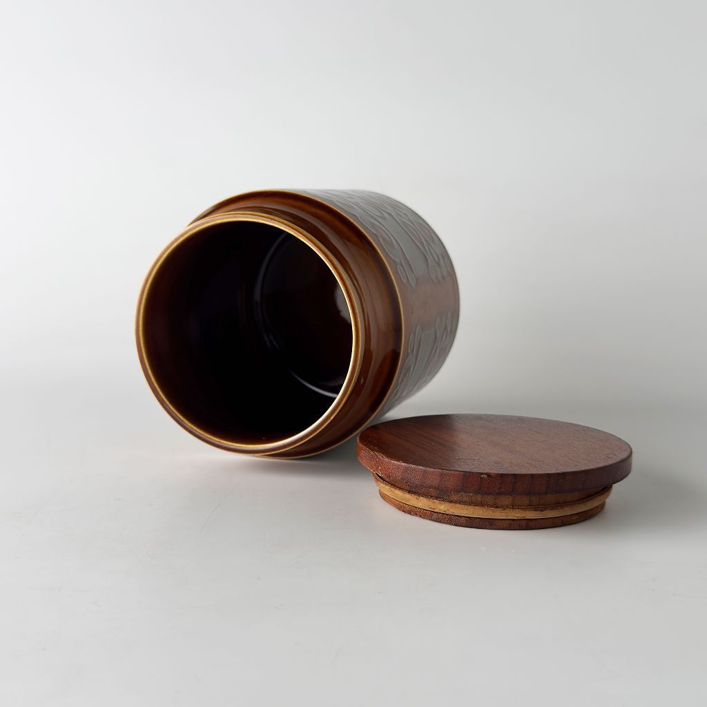 Hornsea ホーンジー Bronte ブロンテ キャニスター 英国 ヴィンテージ ジャー 保存容器 小物入れ 雑貨 陶器 レトロ 103636