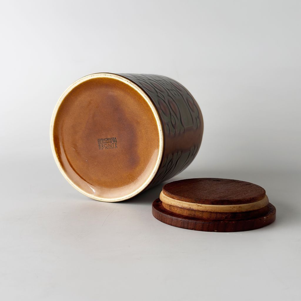 Hornsea ホーンジー Bronte ブロンテ キャニスター 英国 ヴィンテージ ジャー 保存容器 小物入れ 雑貨 陶器 レトロ 103636