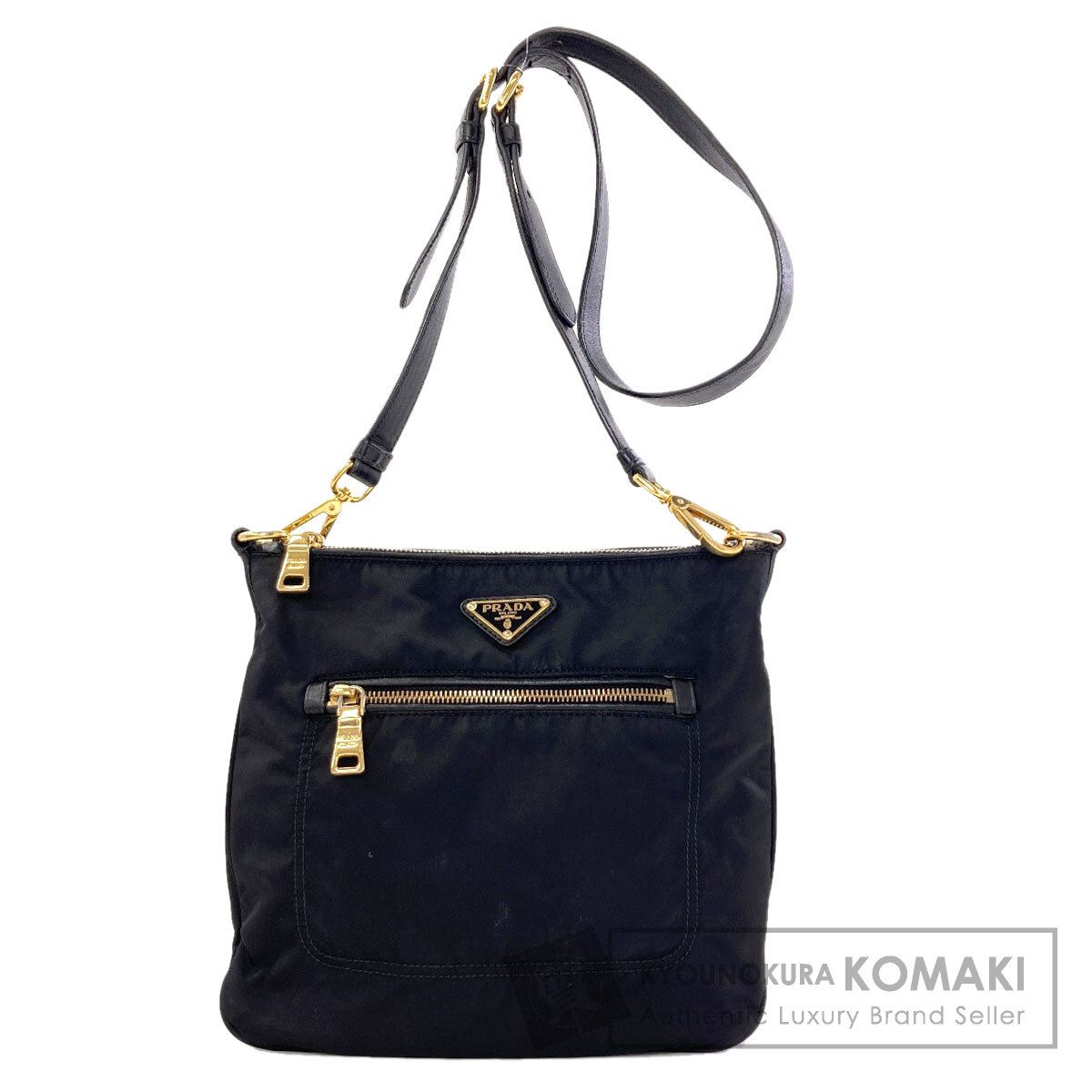 PRADA プラダ ロゴ金具 ショルダーバッグ ナイロン レディース [中古]
