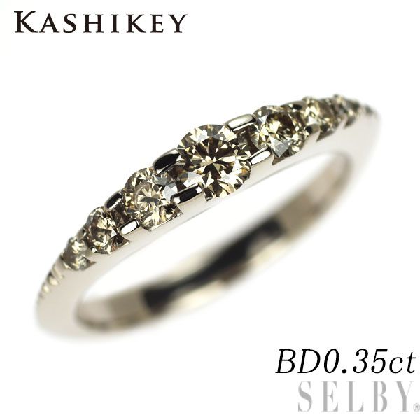 カシケイ/Kashikey K18BG ブラウンダイヤモンド リング 0.35ct ネイキッド