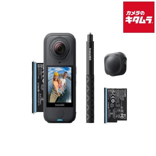 【新品】Insta360 X4 Air Starter Bundle Graphite Black（CINSAAFA-SE03） ビデオカメラ 4K 小型 高画質 ウェアラブル 全天球360度カメラ 《納期約２ヶ月》