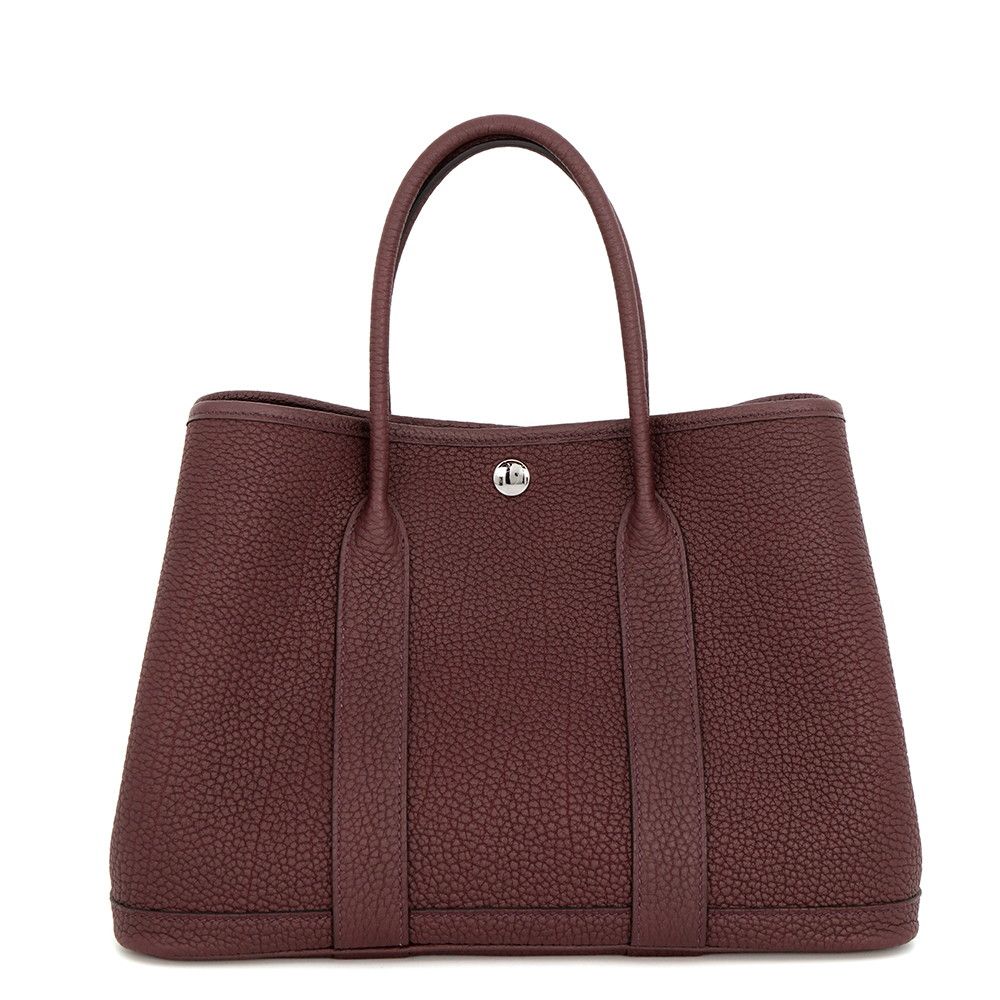 エルメス トートバッグ ガーデンパーティTPM ルージュセリエ/シルバー金具 ネゴンダ K刻印 HERMES Garden Party