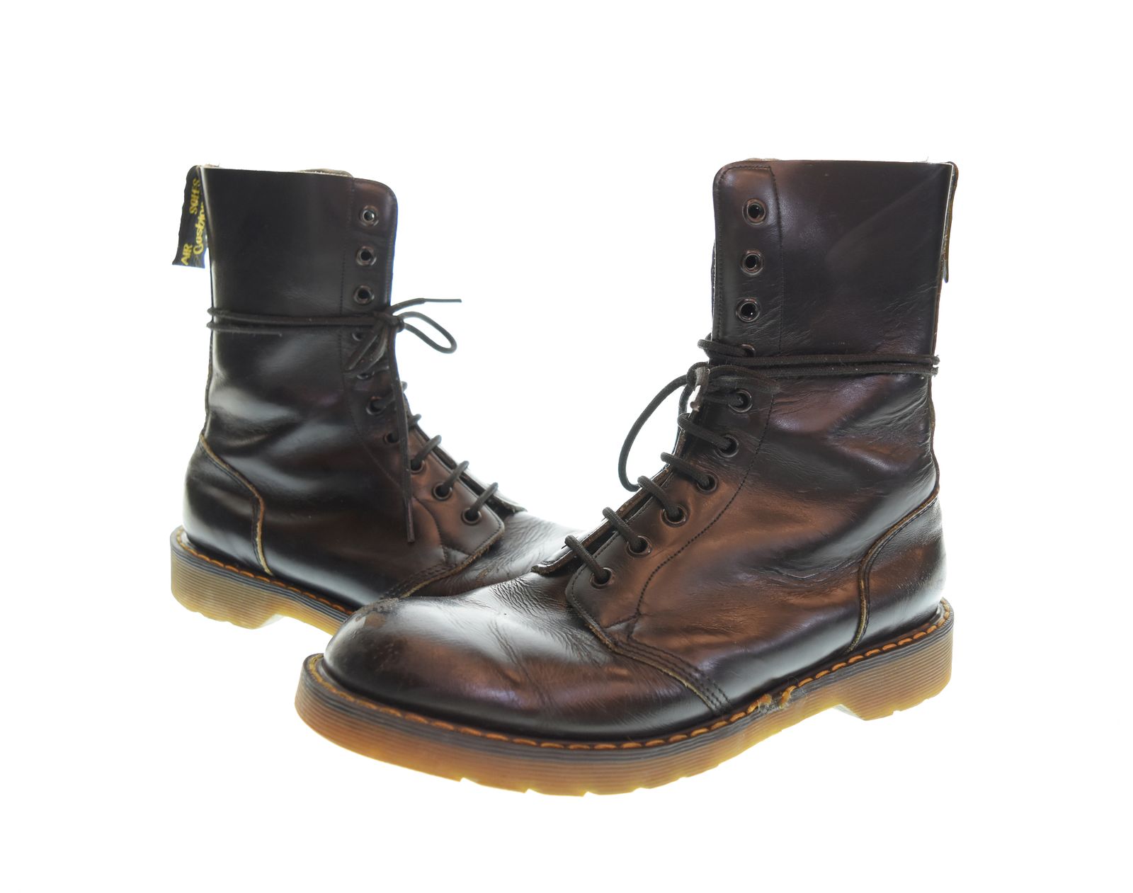 ドクターマーチン Dr.Martens 80s 90s Vintage 1490 10ホール white社 イングランド製 ホワイト社 スキンズ ゴス パンク メンズ靴 ブーツ ワーク ブラック 7 103S-1792