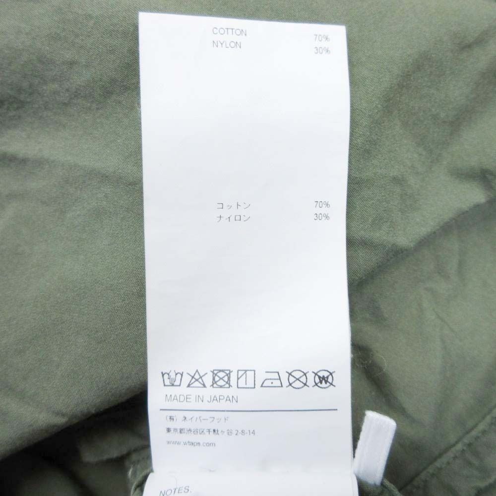 美品 WTAPS ダブルタップス 25ss SCOUT / LS / NYCO. WEATHER ロゴ刺繍