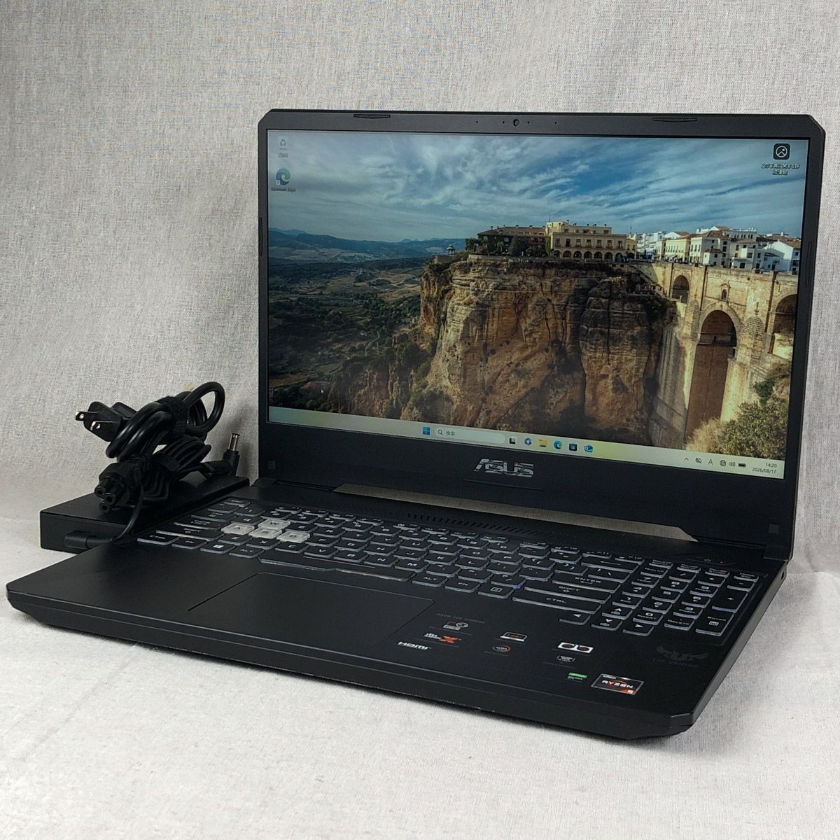 ◆ジャンク品◆ゲーミングPC ASUS TUF Gaming FX505DT【Ryzen 5 3550H・GTX1650・16GB・SSD512GB】★ホワイトスポット 他 /gb-junk-261721(040270)