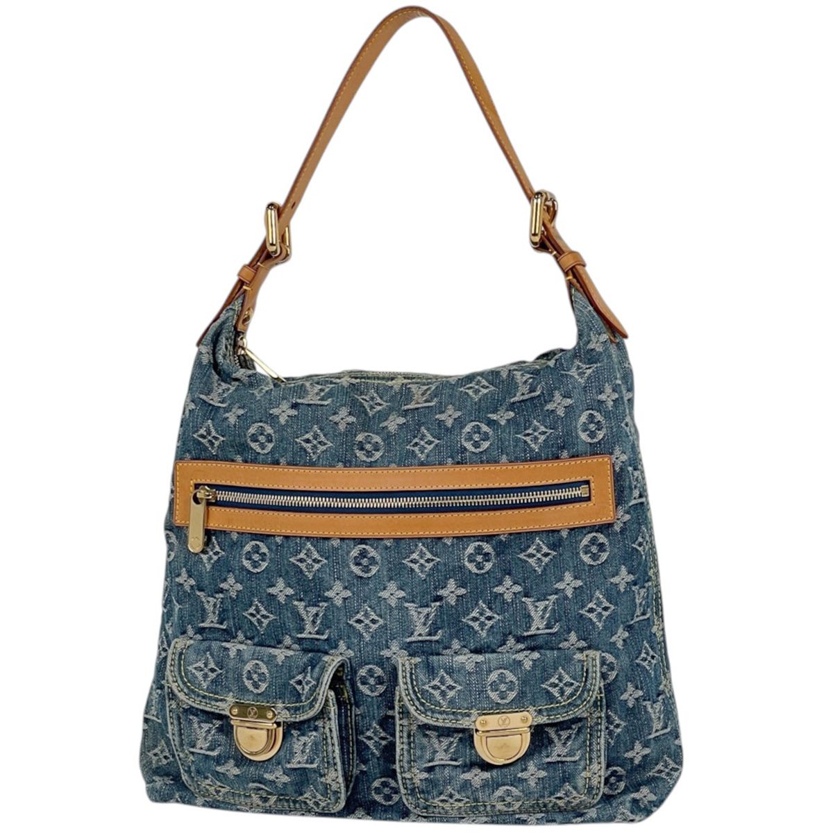 ルイ・ヴィトン Louis Vuitton バギーGM ショルダーバッグ ワンショルダー ハンドバッグ モノグラムデニム ブルー M95048 レディース 【中古】 174,000円