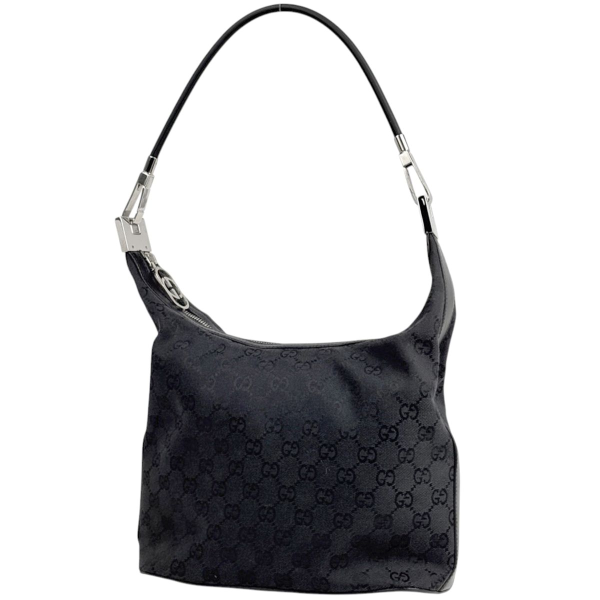 グッチ GUCCI ショルダーバッグ GG柄 GGキャンバス ブラック 0013814 レディース 【中古】