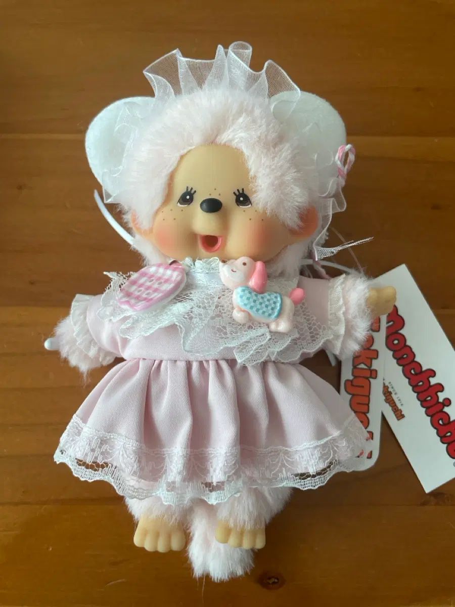 モンチッチ ぬいぐるみ ピンク ドレス