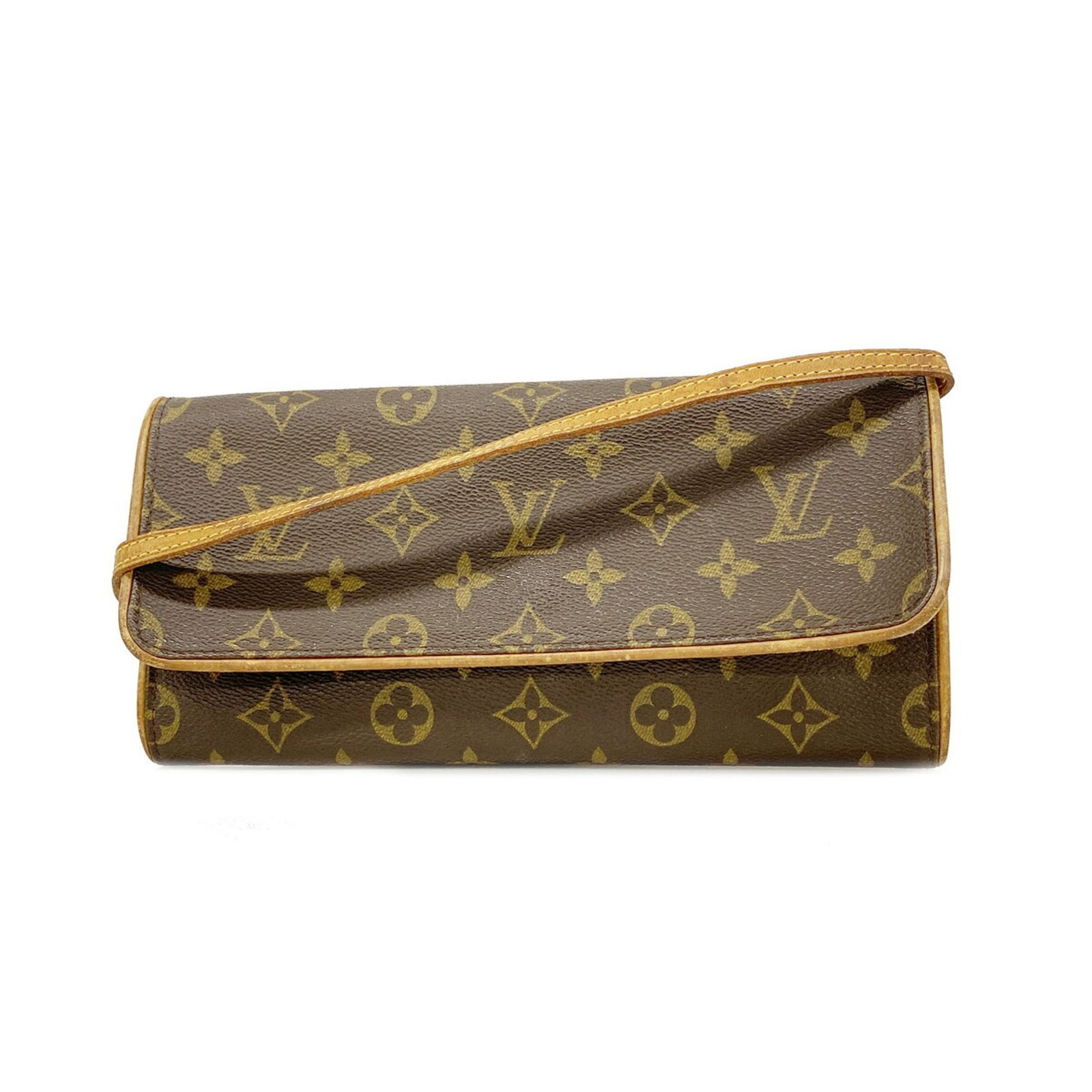 ルイ・ヴィトン(Louis Vuitton) ルイ・ヴィトン ショルダーバッグ モノグラム ポシェットツインGM M51852 ブラウンレディース