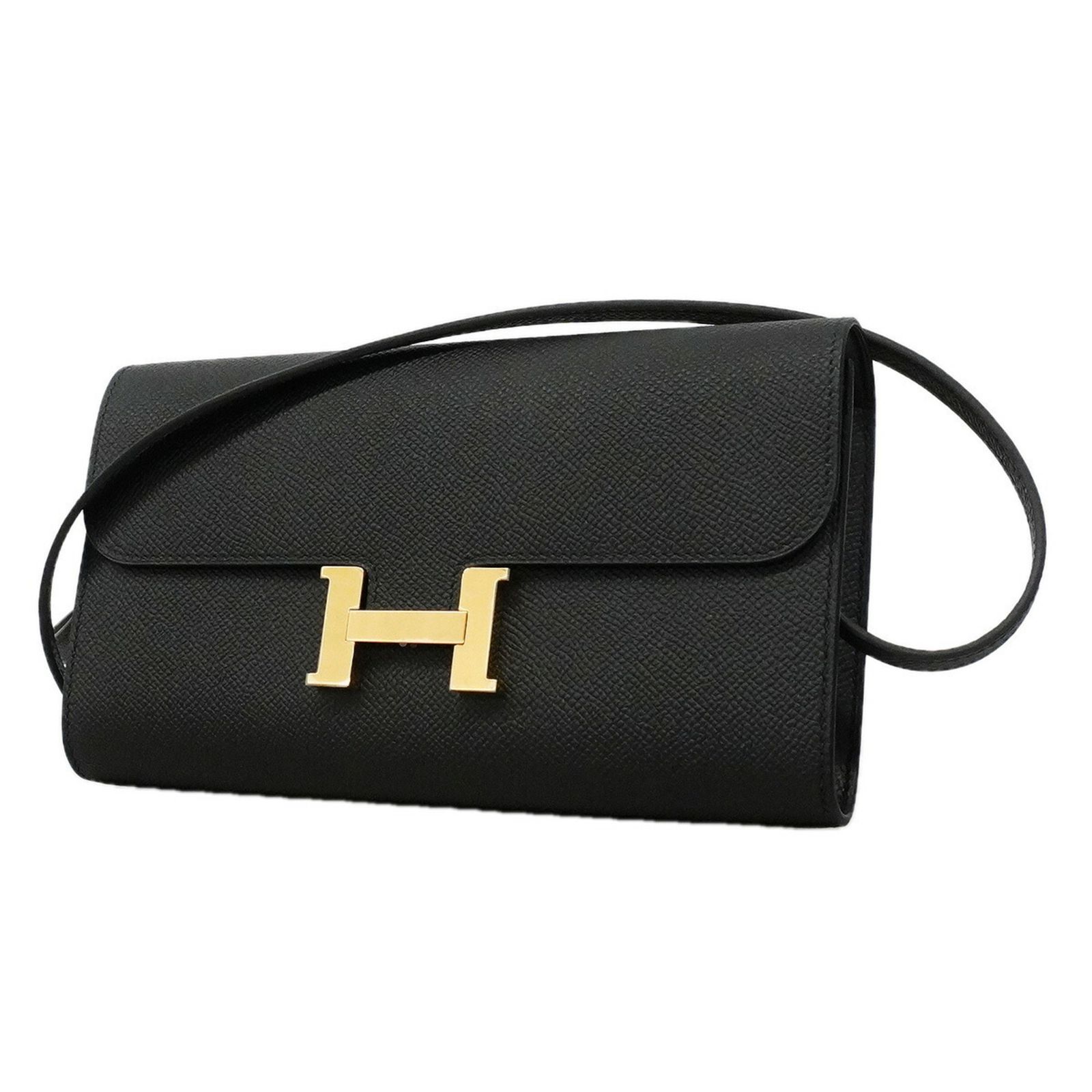 エルメス(Hermes) エルメス 財布・ショルダーウォレット コンスタンストゥーゴー ヴォーエプソン ブラック G刻印レディース