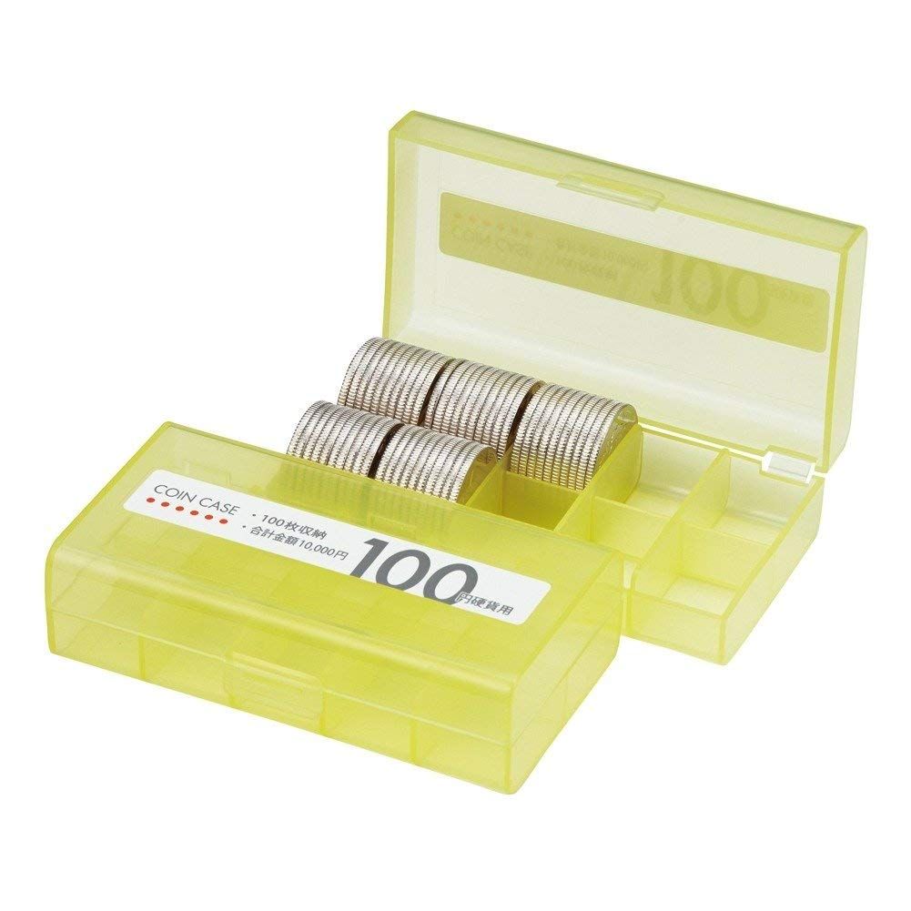 オープン コインケース 100円硬貨 100枚収納 2個セット 0