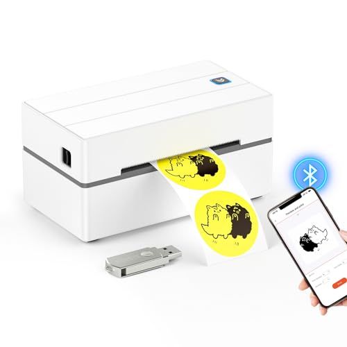 ★新品★MUNBYN Bluetooth ラベルプリンター 130B 180mm/s 高速印刷 108mm幅 A6 クリックポスト Windows Mac対応 | ワンクリック設定 ホーム オフィス用 203dpi 解像度 専用エディタ付属 d8b0f8bf