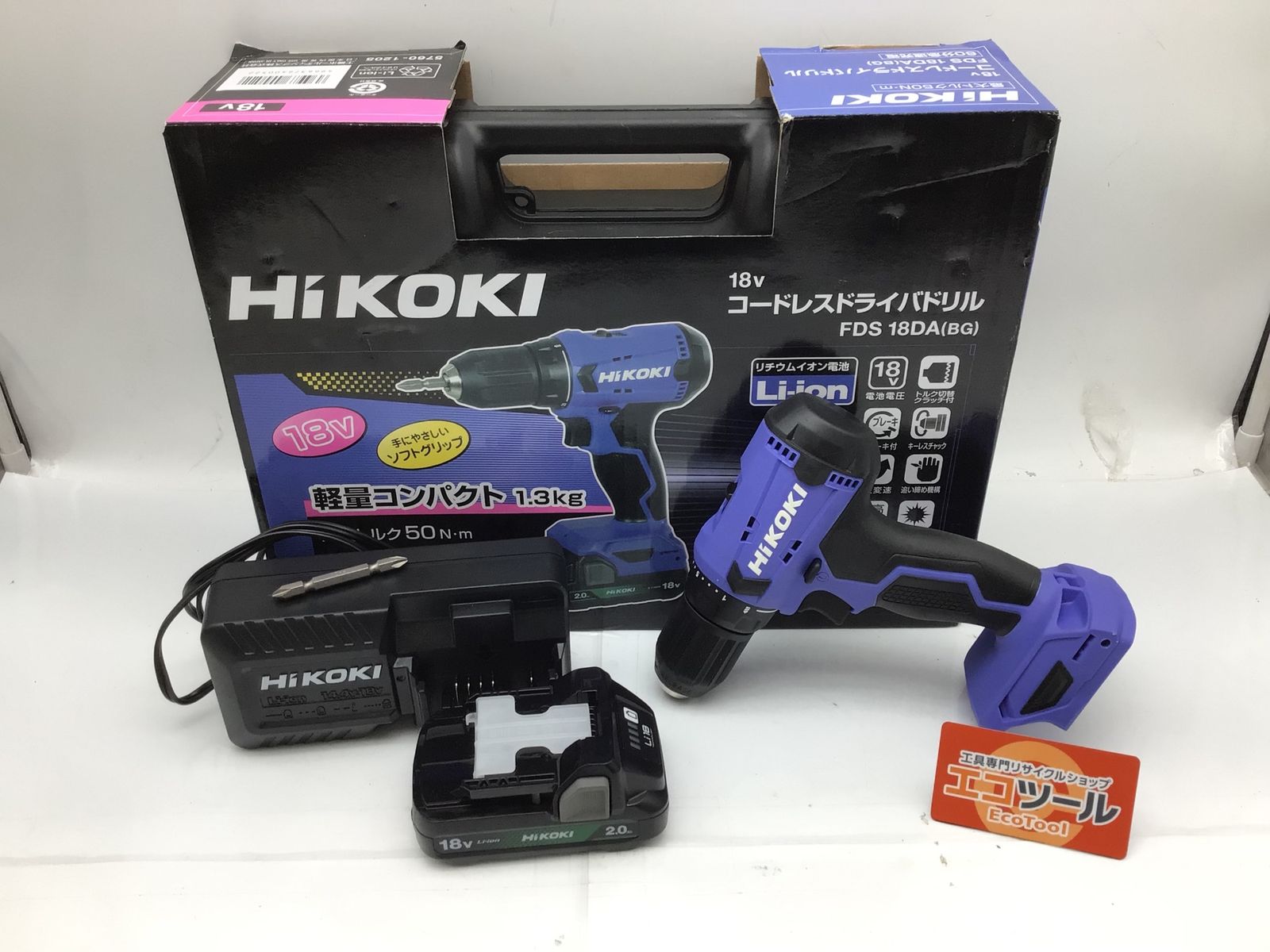 【未使用に近い】HiKOKI(ハイコーキ) ☆HiKOKI/ハイコーキ 18V コードレス ドライバドリル FDS18DA(BG) [IT_CFQDC][知立][M04]