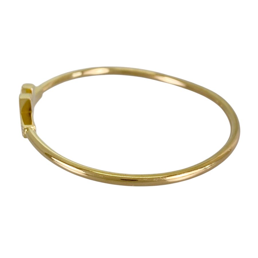 ティファニー TIFFANY&Co. Tワイヤー K18YG ダイヤモンド ブレスレット