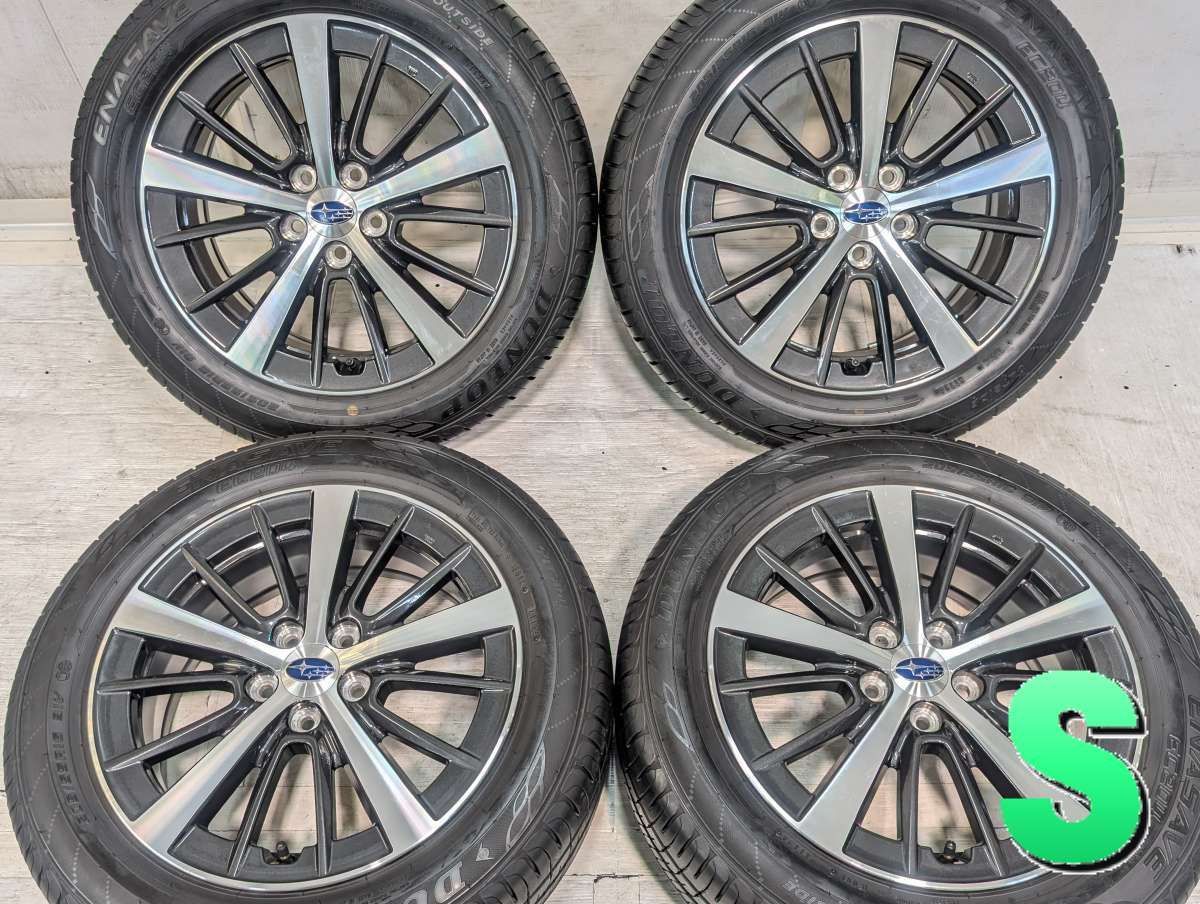 205/55R16 ダンロップ エナセーブ EC204 スバル純正 16x6.5 55 100-5穴 中古タイヤ サマータイヤ ホイールセット 4本セット s16260808013
