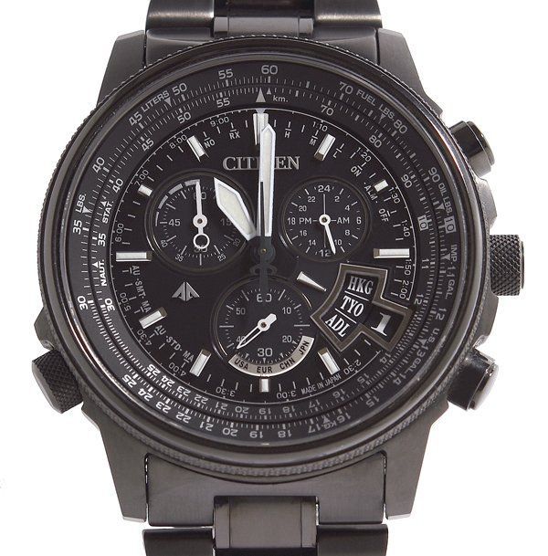 極美品 CITIZEN シチズン PROMASTER プロマスター BY0084-56E H610-T018688 SKYシリーズ エコ・ドライブ電波時計 メンズ