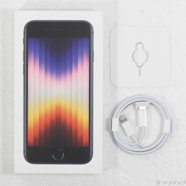 ソフマップ 〔中古品〕 iPhone SE 第3世代 128GB ミッドナイト MMYF3J／A SIMフリー【258】