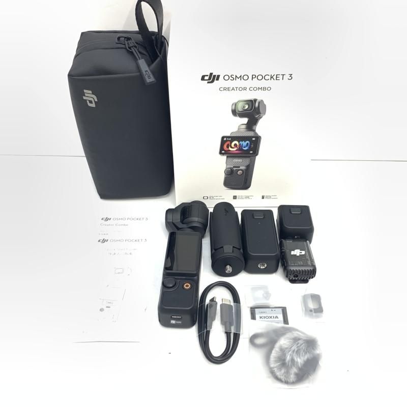 【中古】DJI Osmo Pocket 3 オスモポケット クリエイターコンボ 4K 1ｲﾝﾁCMOS ポケットジンバルカメラ アクションカメラ OP9913 収納ケース付[92] 42,708円