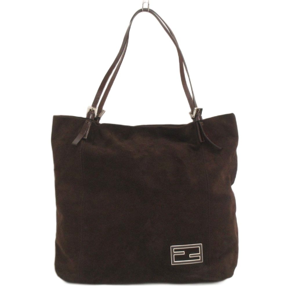 フェンディ FENDI マンマトートバッグ 肩掛け スエード FFロゴ 茶 ブラウン 鞄 18,574円