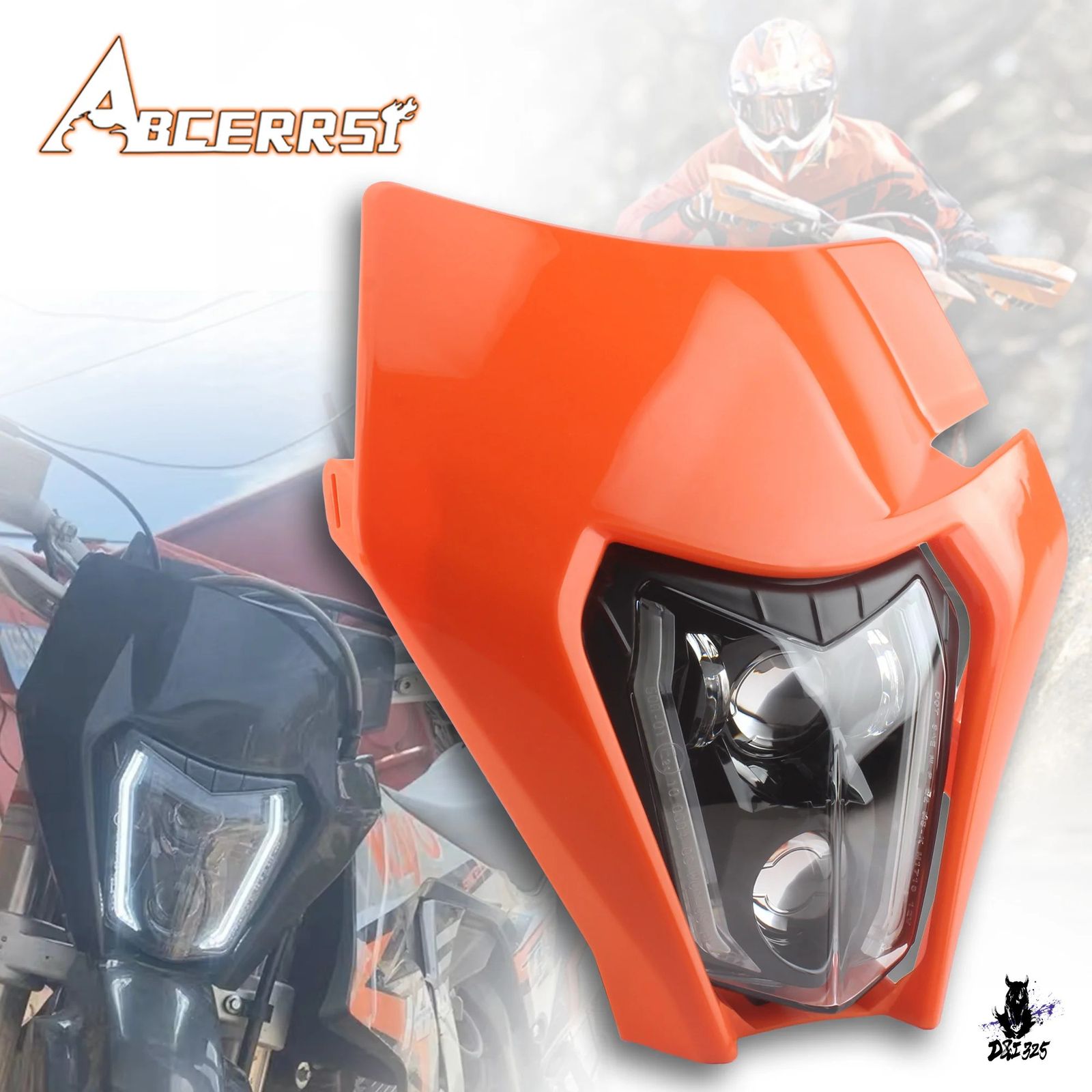 KTM EXC/XCW 125-530 用 LED ヘッドライト 2021-2022 高輝度