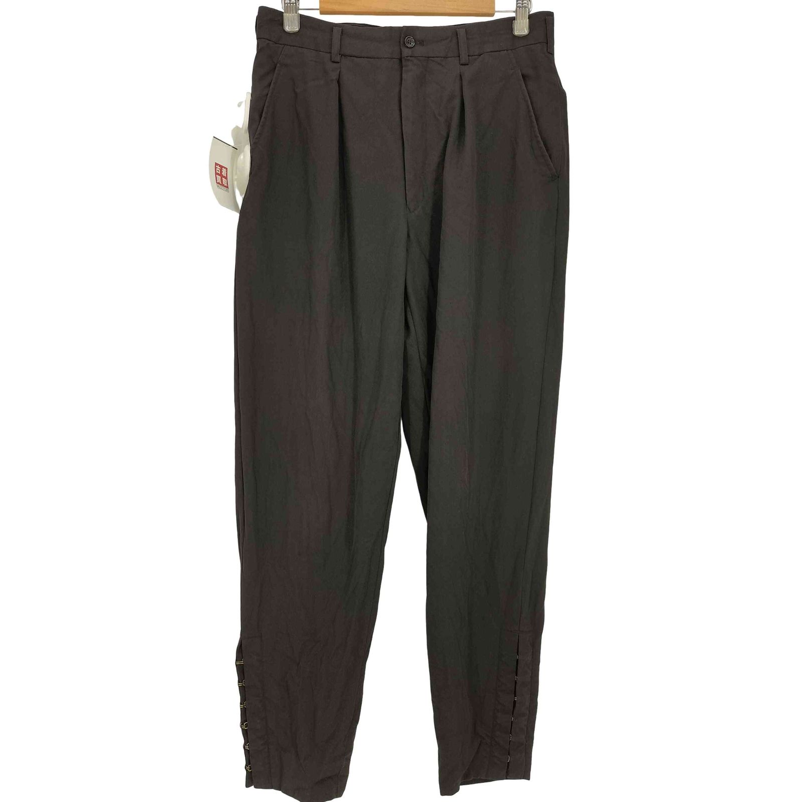 コムデギャルソンオムプリュス COMME des GARCONS HOMME PLUS AD1993 1993AW 脱色期 裾フック 1タック ウール テーパード スラックス ジョッパーズ パンツ メンズ JPN：M