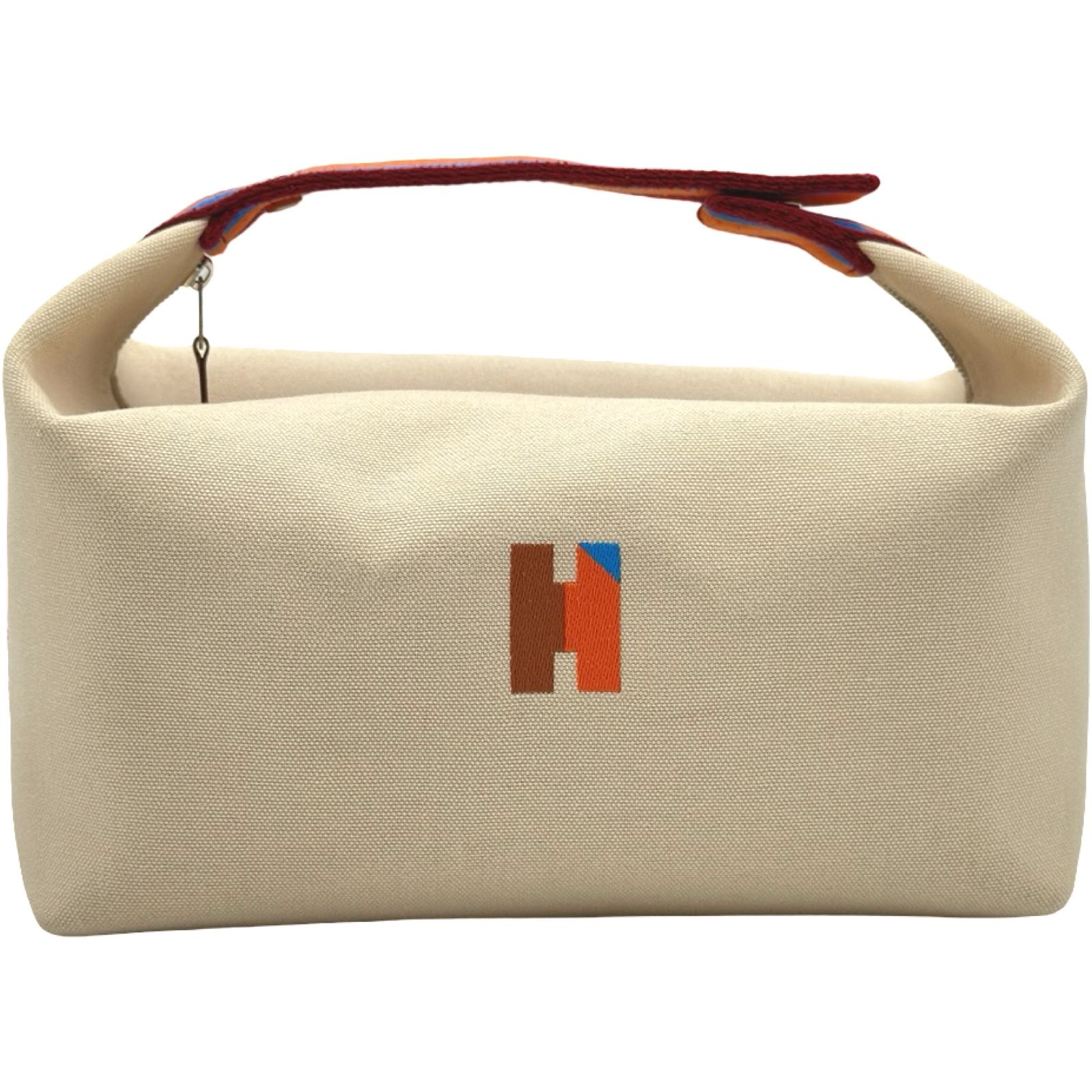 エルメス HERMES ブリッドアブラックPM Hパヴィヨン アイボリー シルバー金具 トワル レディース ハンドバッグ 52,200円