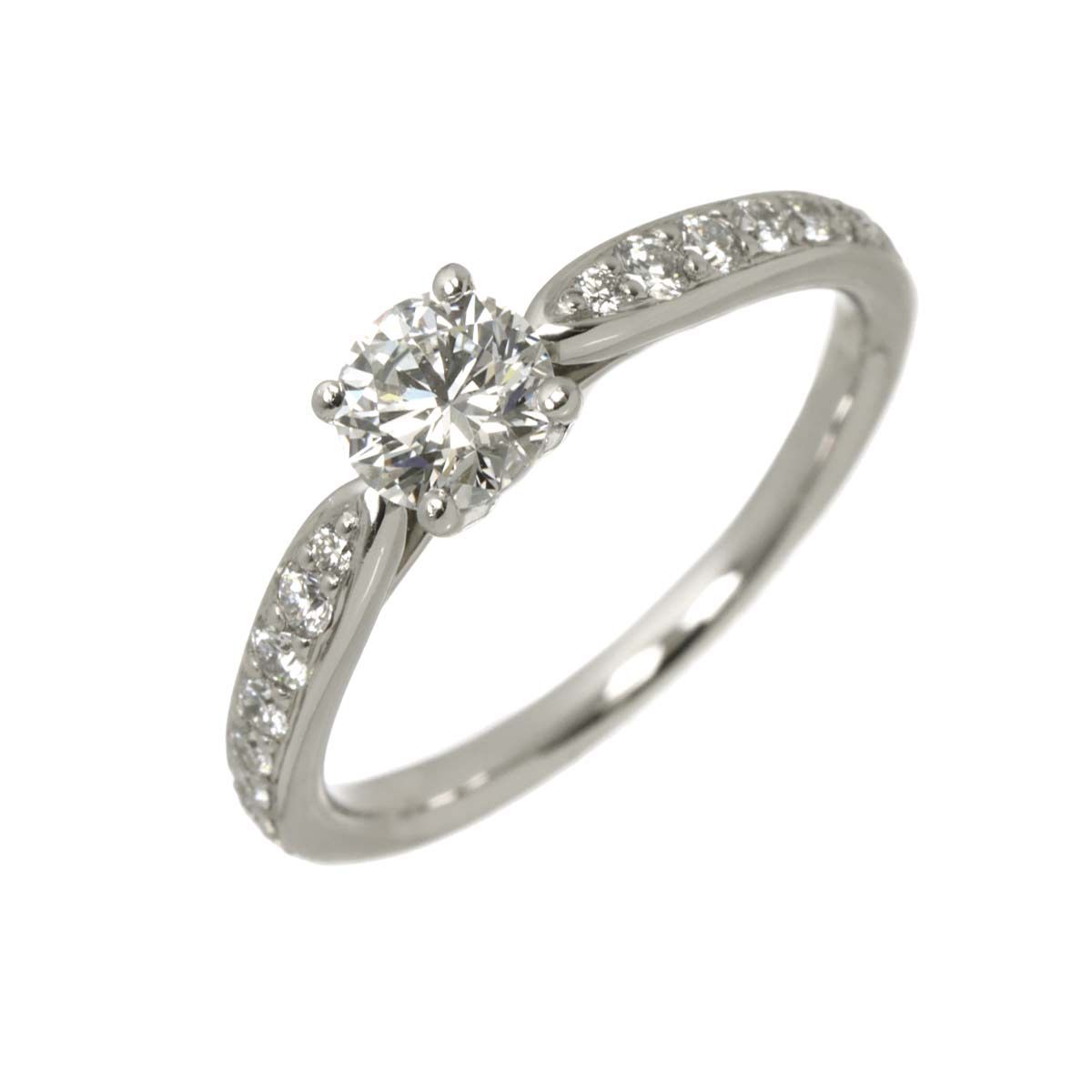 ティファニー TIFFANY&Co. ハーモニー ダイヤ 0.44ct G/IF/3EX 9号 リング Pt プラチナ 指輪 Harmony Band Ring 【鑑定書付き】 90333122