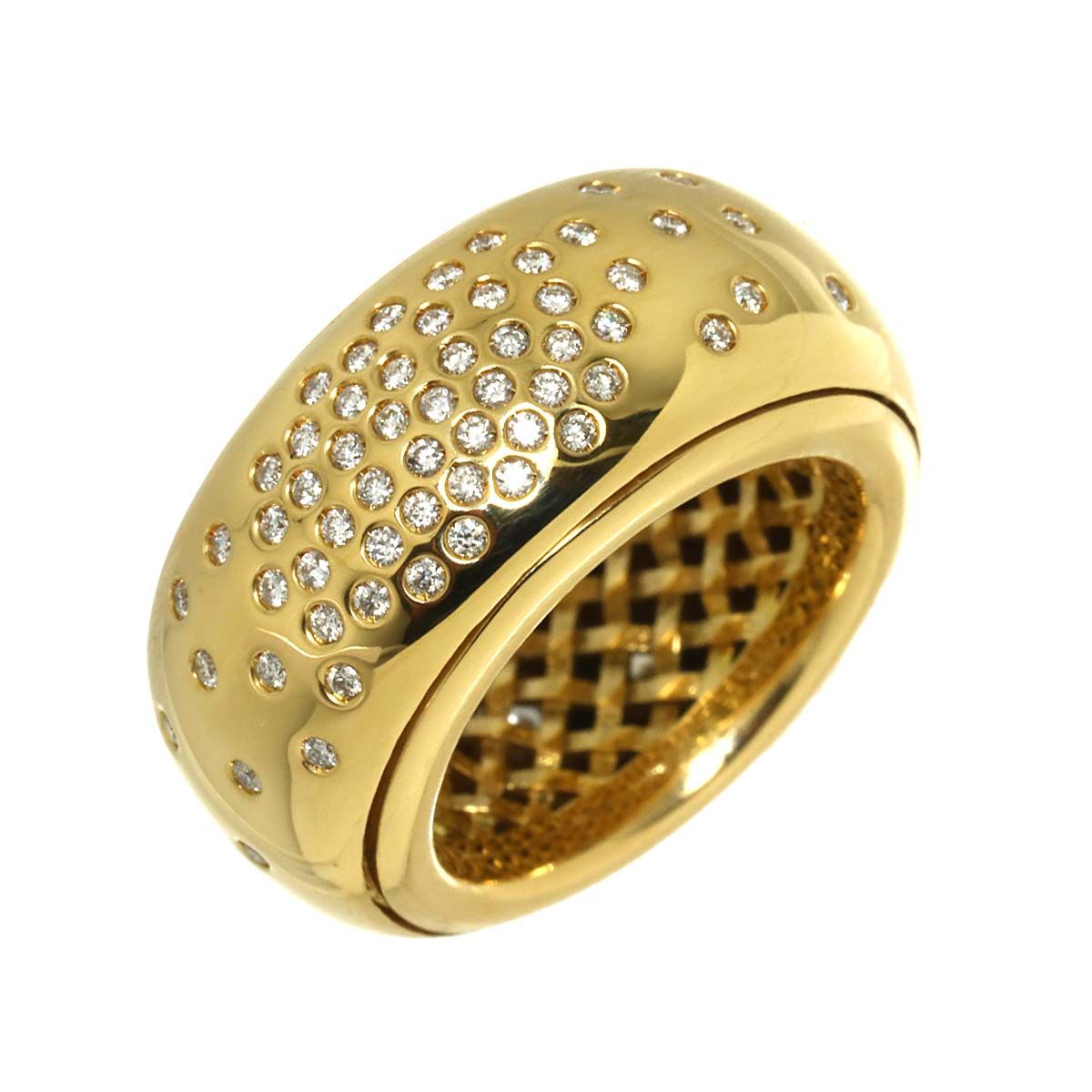 ボッテガ ヴェネタ BOTTEGA VENETA #9 リング ダイヤ K18 YG イエローゴールド 750 指輪 Diamond Ring 90333985