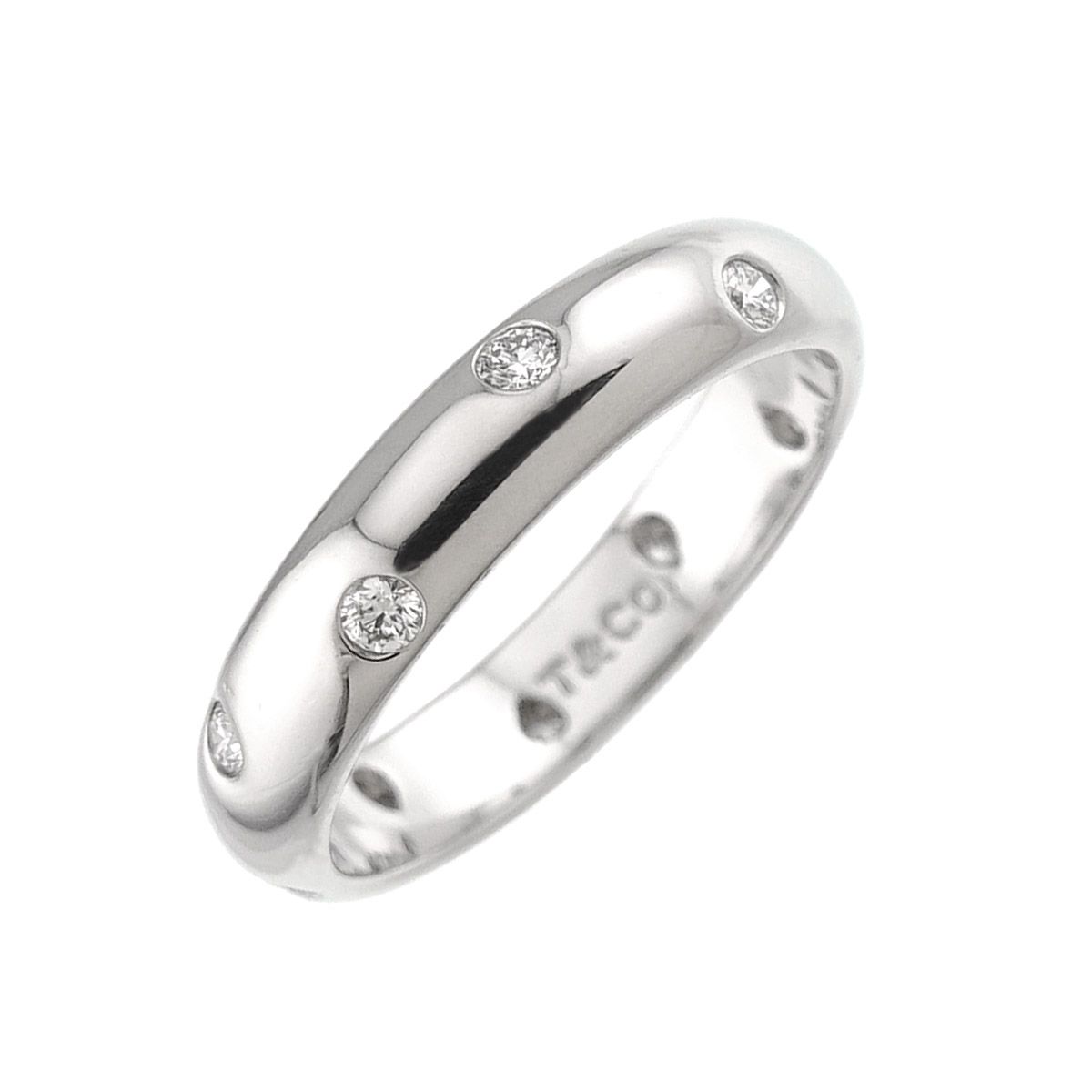 ティファニー TIFFANY&Co. ドッツ 12.5号 リング ダイヤ Pt プラチナ 指輪 Dots Diamond Ring 90338214