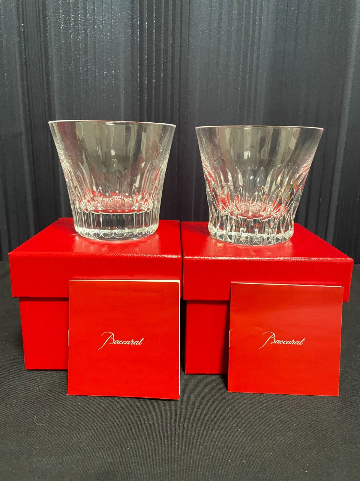 Baccarat バカラ　イヤーグラス 2018年2019年 ロックグラス ペア クリスタル