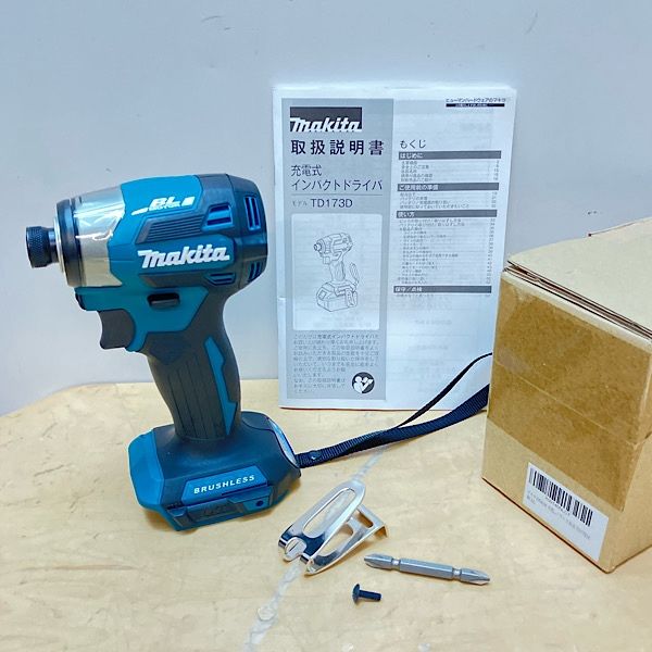 【未使用】makita/マキタ TD173DZ 18V 充電式インパクトドライバ 本体のみ 青 インパクトドライバー ※バッテリー・充電器別売 ●144136