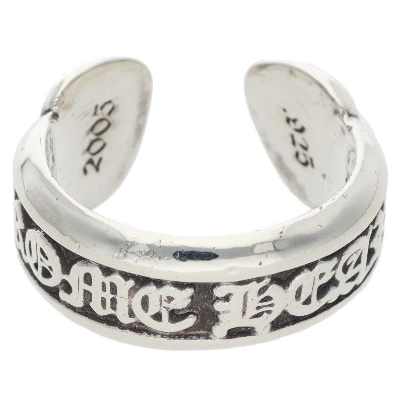 クロムハーツ SM SCROLL LABEL/スモールスクロールラベル シルバーリング メンズ 15号