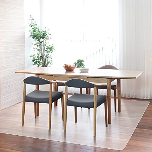 【数量限定】1.5mm厚 拭ける クリアマット PVC 300×180cm 床暖房対応 透明 お手入れ簡単 【拭くだけ】ダイニングマット 7,867円