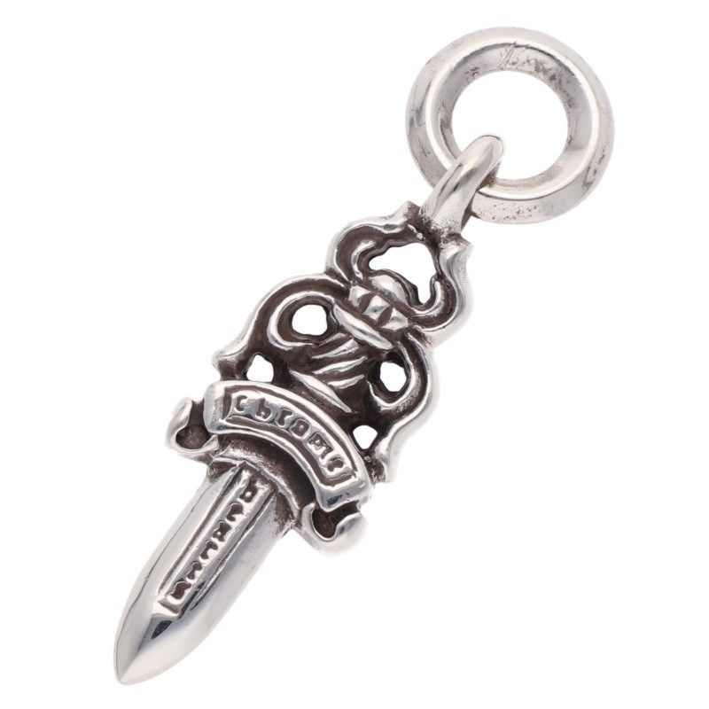 クロムハーツ #5DAGGER/#5ダガーチャーム チャーム/シルバーネックレストップ メンズ