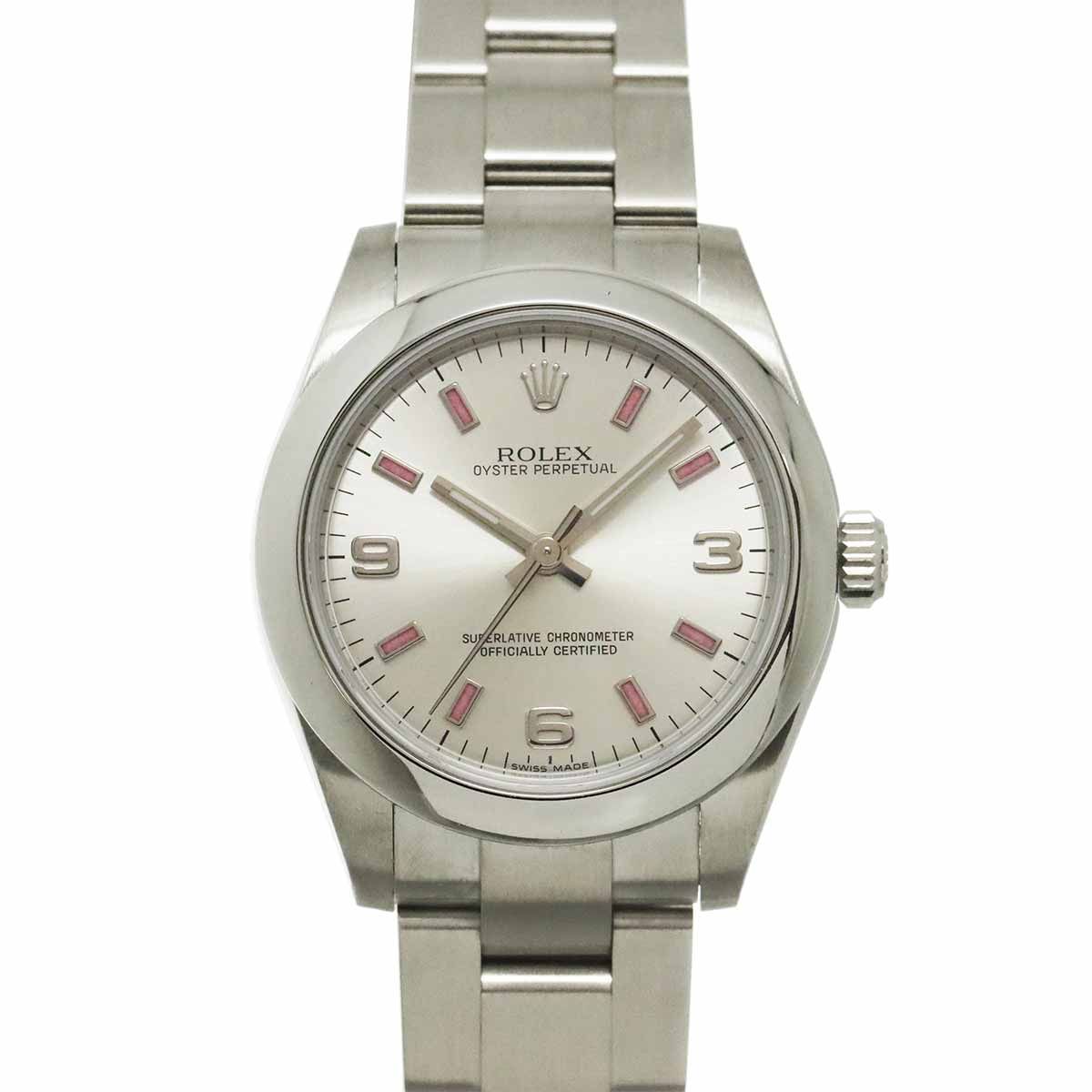 ロレックス ROLEX オイスターパーペチュアル 177200 ランダム番 ルーレット ボーイズ 腕時計 シルバー 自動巻き Oyster Prpetual 90334736 345,600円