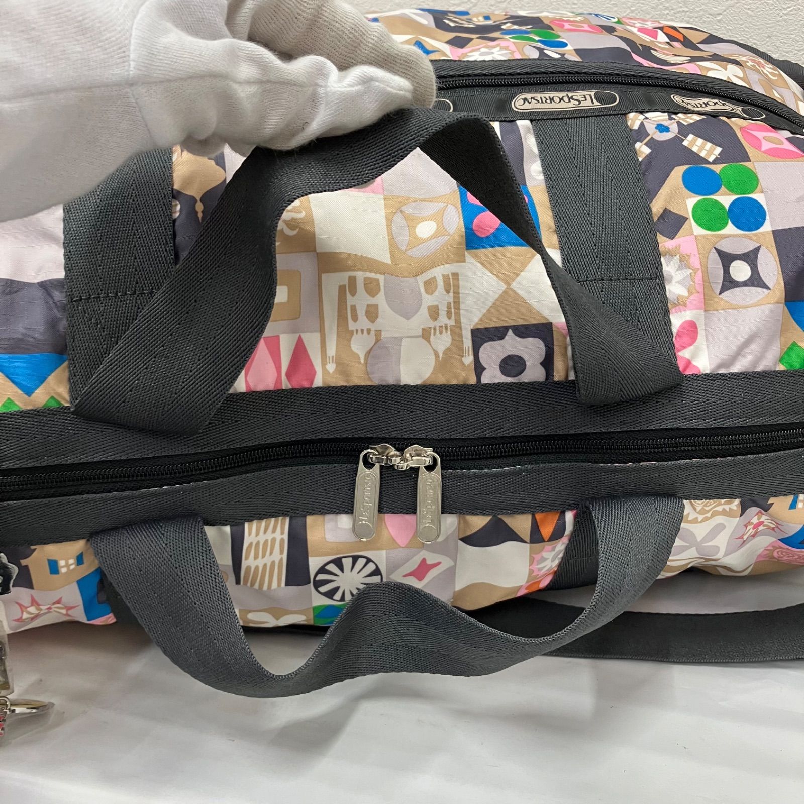 8057 LeSportsac レスポートサック ボストンバッグ 2way 旅行 大容量