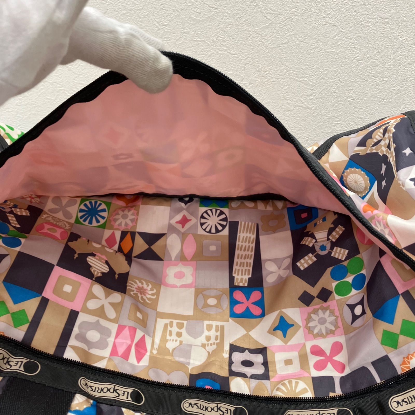 8057 LeSportsac レスポートサック ボストンバッグ 2way 旅行 大容量
