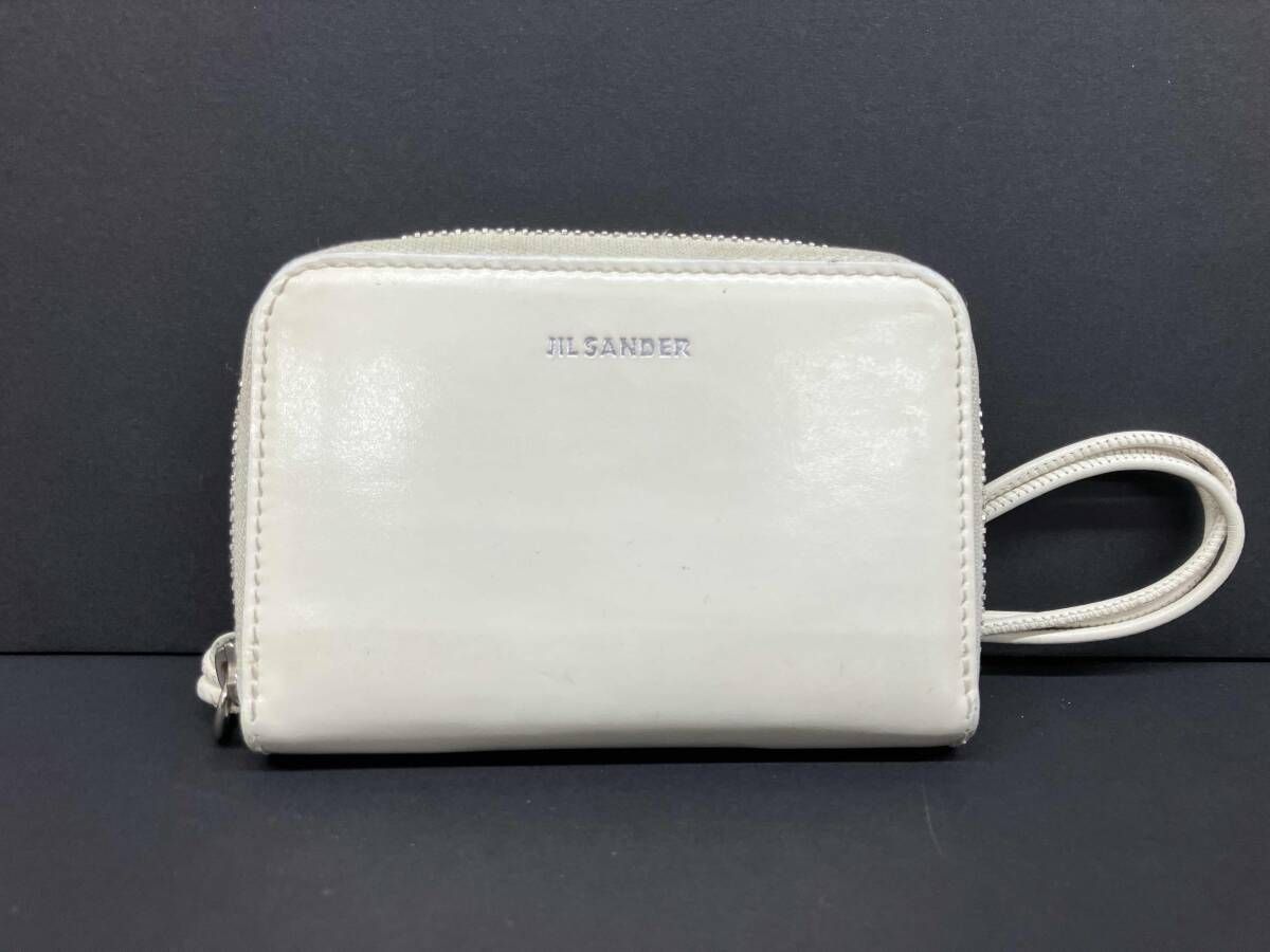 JIL SANDER ジルサンダー コインケース 小銭入れ ラウンドジップ オフホワイト 通年