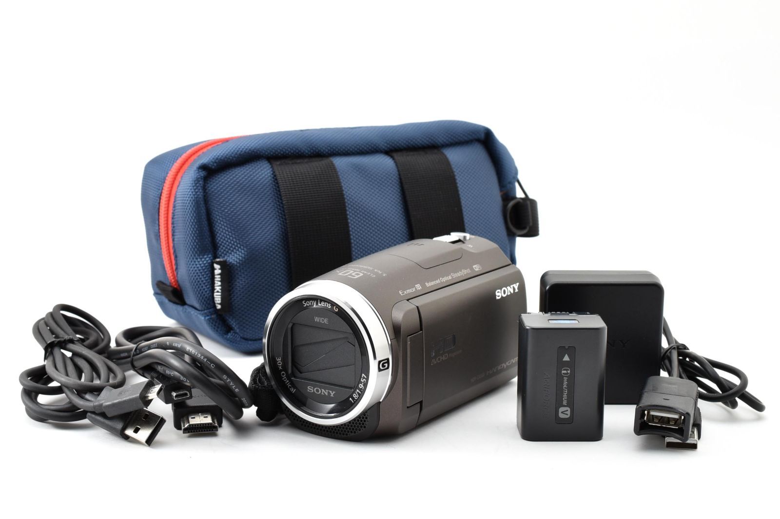 ■ ほぼ新品 ■ ソニー　SONY HDR-CX680 ブロンズブラウン《動作確認済・充電器・バッテリー付》 デジタル ビデオ カメラ #A1640