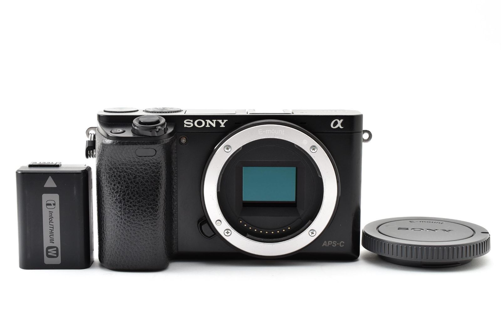 ソニー　SONY α6000 ILCE-6000 ブラック《動作確認済・バッテリー・キャップ付》 デジタル ミラーレス一眼 カメラ ボディ #A1642