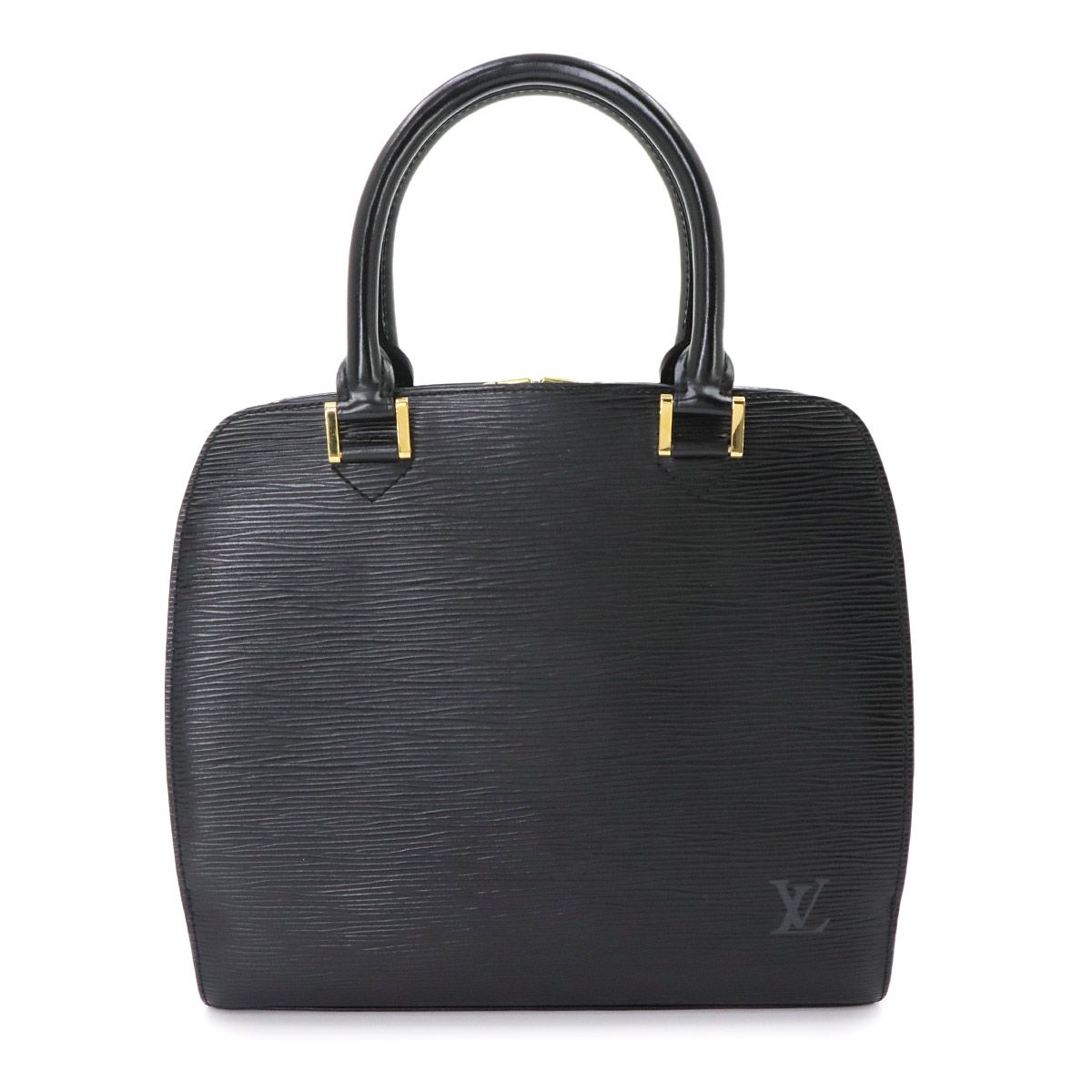 美品 ルイ ヴィトン LOUIS VUITTON エピ ポンヌフ ハンド バッグ レザー ノワール M52052 ゴールド 金具 Epi Pont Neuf 90340053