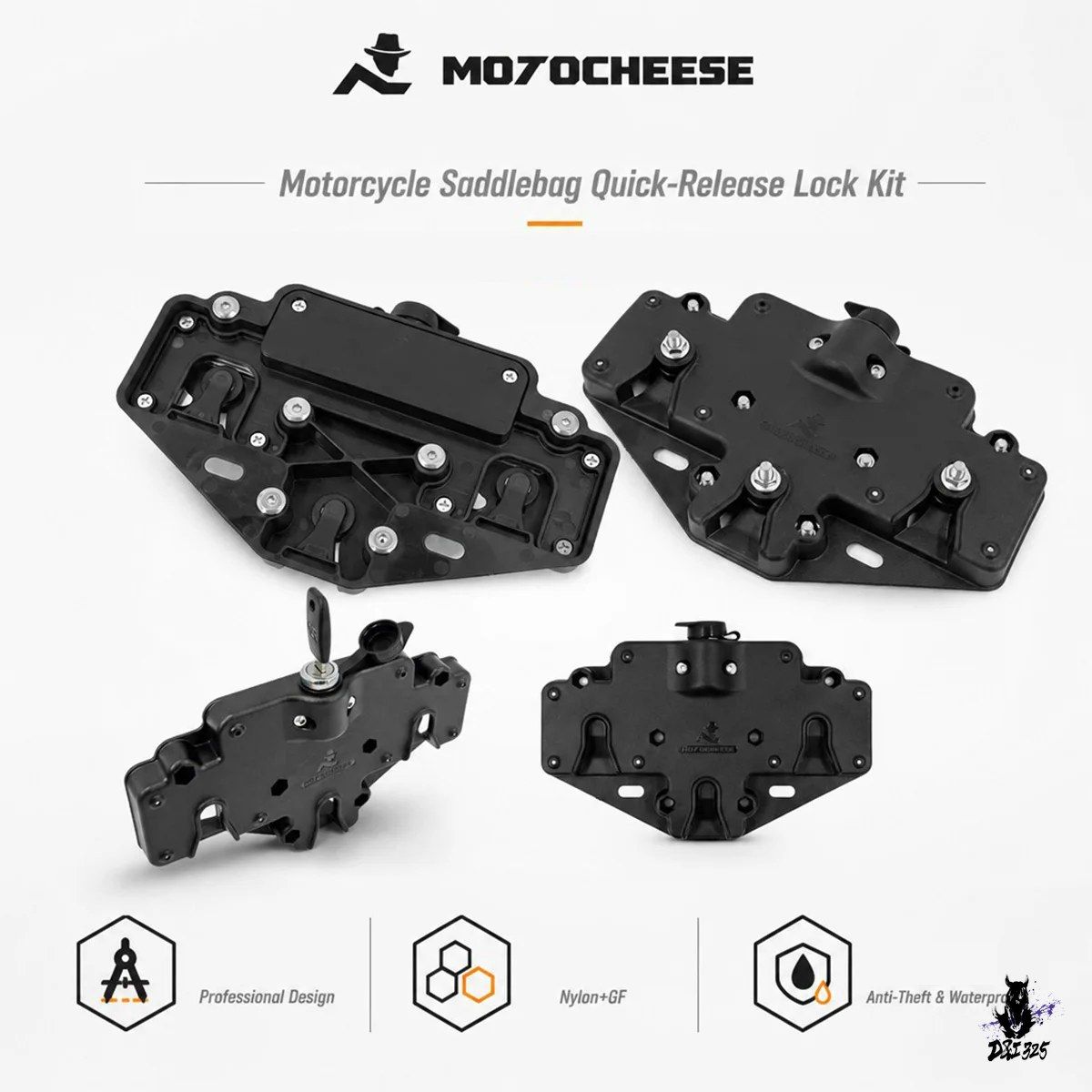 汎用バイク サイドフレームブラケット 荷物ラック サドルバッグ用