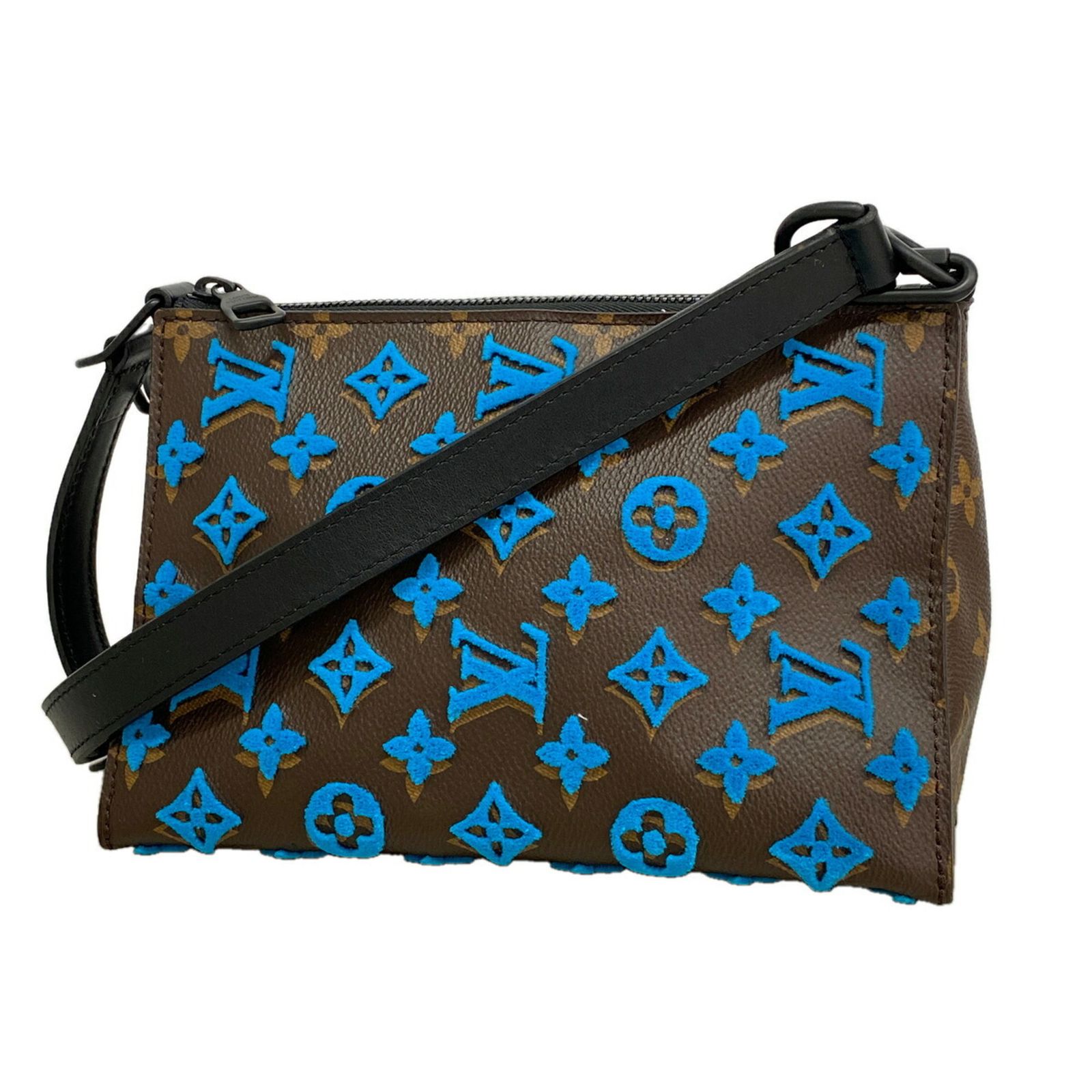 ルイ・ヴィトン(Louis Vuitton) ルイ・ヴィトン ショルダーバッグ モノグラム・タフタージュ トリアングル M45078 テュルコワーズメンズ P3493224
