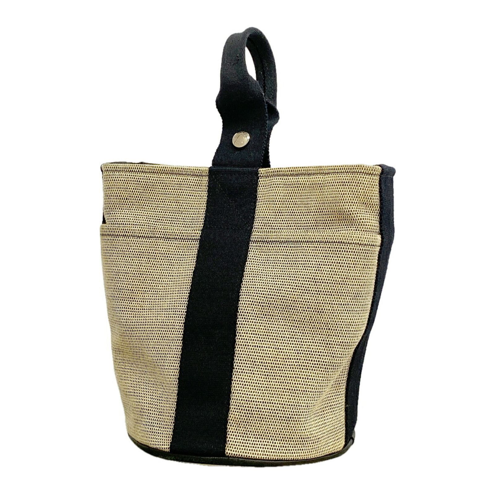 エルメス(Hermes) エルメス ハンドバッグ サクソーPM トワルアッシュ ブラック グレー レディース P3484222