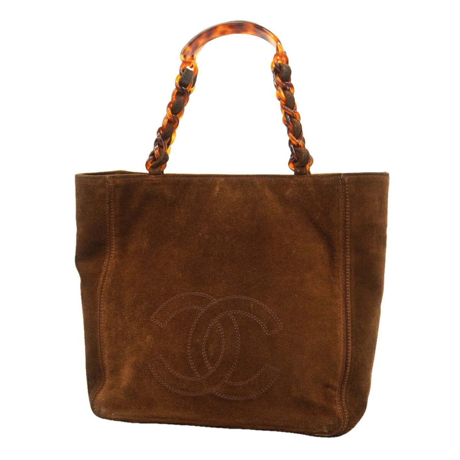 シャネル(Chanel) シャネル トートバッグ スウェード ブラウンレディース P3455496