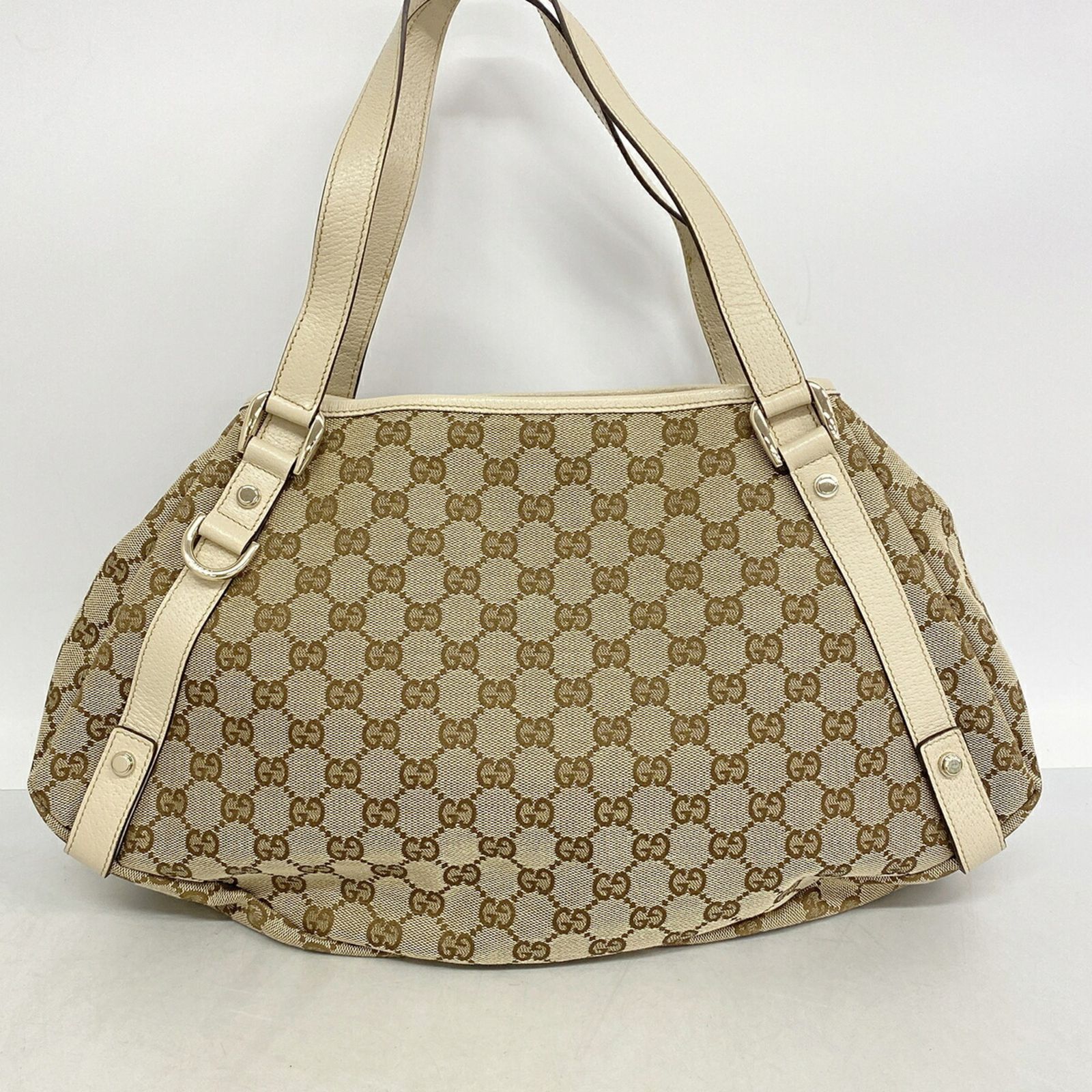 グッチ(Gucci) グッチ トートバッグ GGキャンバス アビー 130736 キャンバス ベージュ ブラウン シャンパンレディース P3443131
