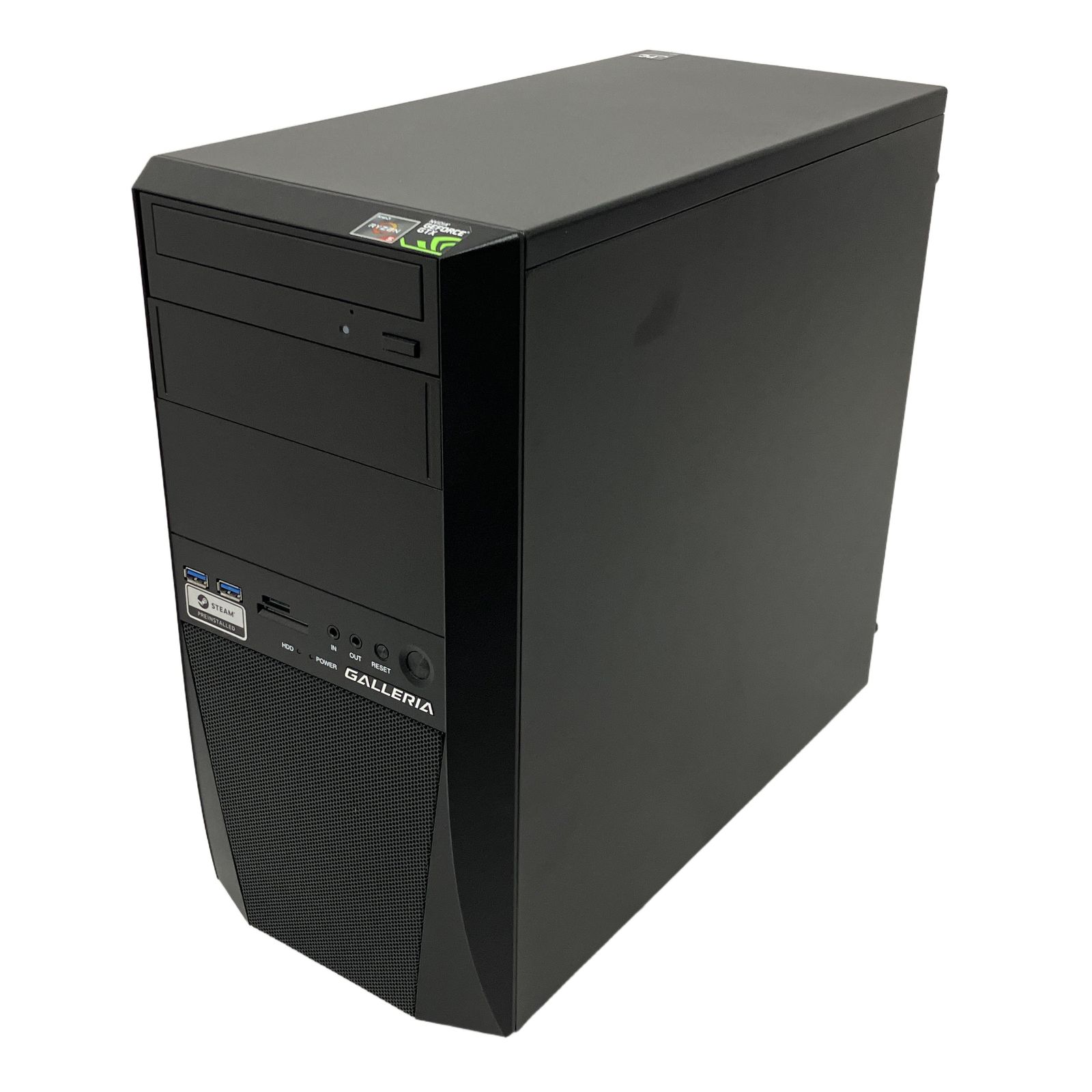 Thirdwave GALLERIA RJ5 デスクトップ パソコン Ryzen 5 2600 16GB SSD 256GB GTX 1660 win11 中古 M11556854