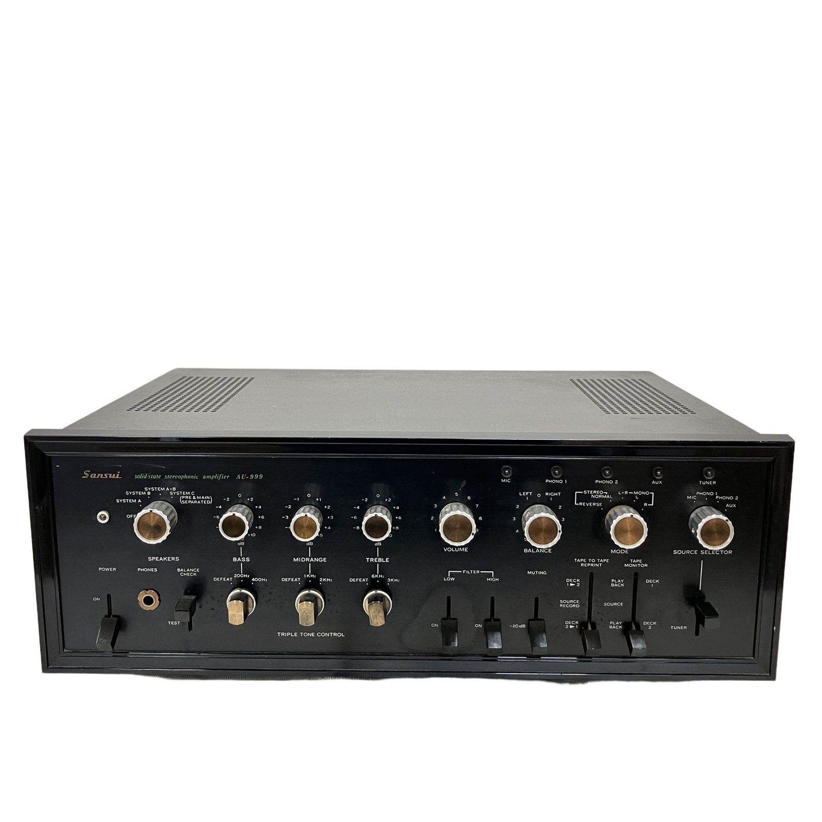sansui AU-999 サンスイ プリメインアンプ オーディオ機器 音響機材 中古 ジャンク H11562142
