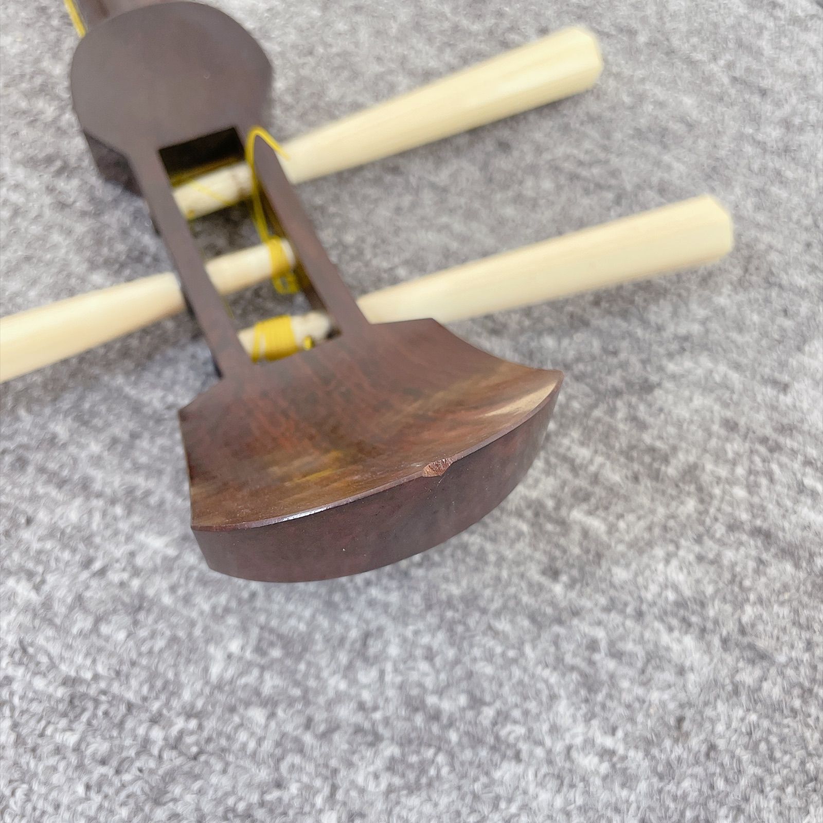 三味線 紅木 綾杉彫 和楽器 ケース付き
