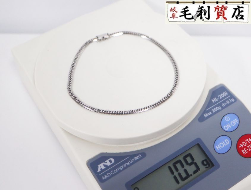 PT850 キヘイ 喜平 アンクレット 6面ダブル 10.9g 6メンダブル 白金 プラチナ 850 【中古】 ジュエリー